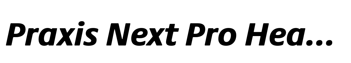 Praxis Next Pro Heavy Italic